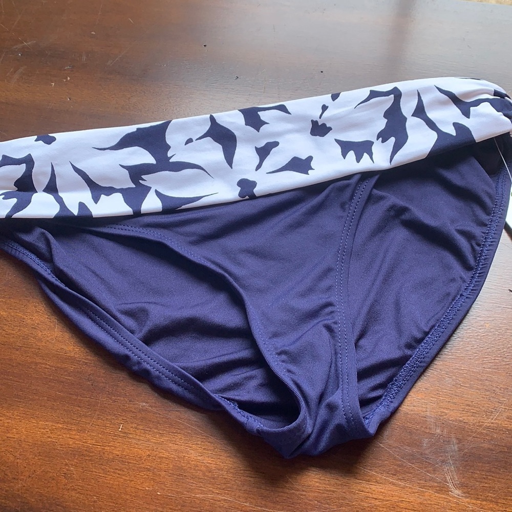 NWT Anne Cole Daisy Fold-Over Bikini Bottom - Picture 2 of 6